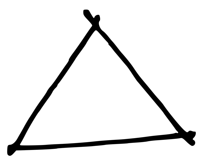 A triangular shape. But why? (Image credit: https://www.kisscc0.com/)